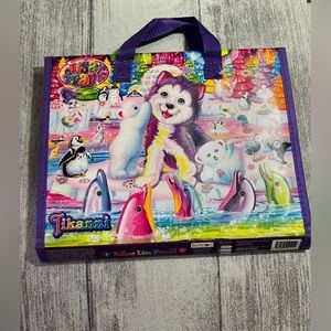 Lisa Frank Tikanni Colorful Trifold Portfolio School Binder 4 Interior Pockets